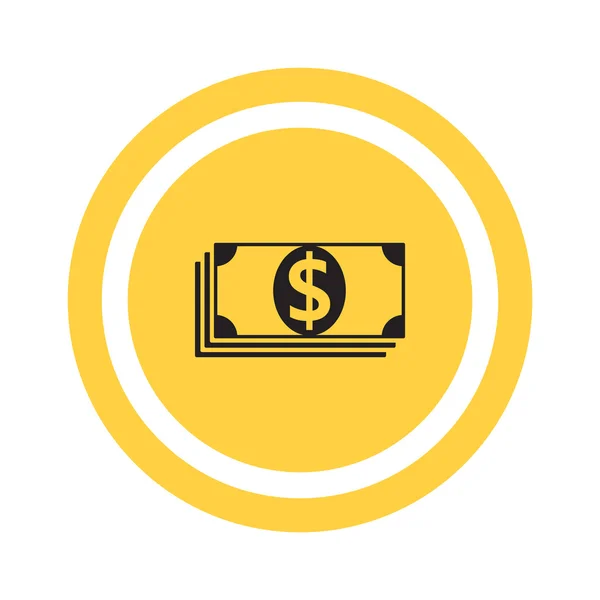 Web icon of money — Stock Vector