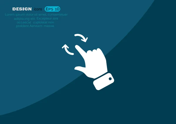 Touch scherm web-pictogram — Stockvector