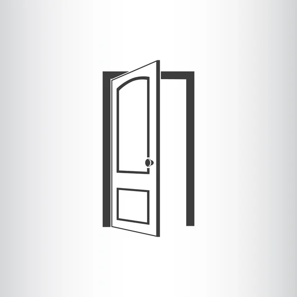 Öppna dörren ikonen — Stock vektor