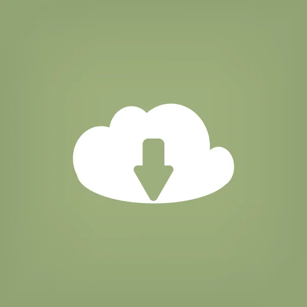 Cloud file download icon — Stock Vector