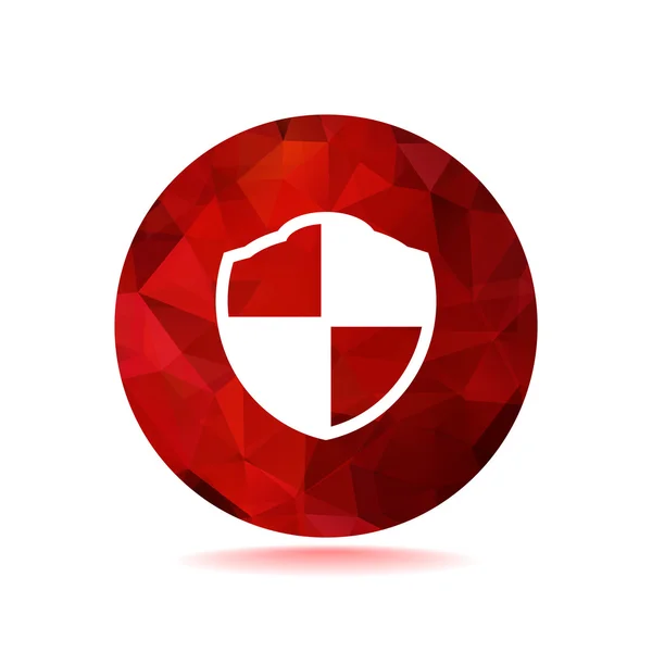 Escudo signo de protección, icono web — Archivo Imágenes Vectoriales