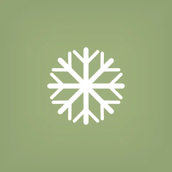 Snöflinga enkel spindelväv ikonen — Stock vektor