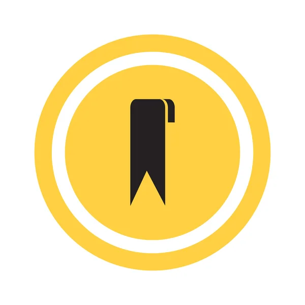 Bandera vertical icono web simple — Vector de stock