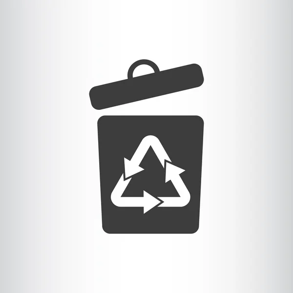Σκουπίδια μπορεί εικονίδιο — Διανυσματικό Αρχείο