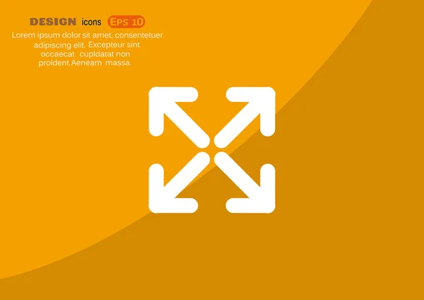 Pijlen web pictogram — Stockvector