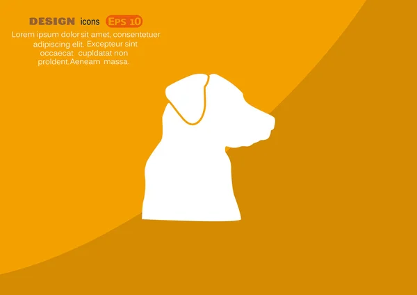 Σκύλος, εικονίδιο web — Διανυσματικό Αρχείο