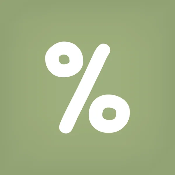 Percentage, web pictogram — Stockvector