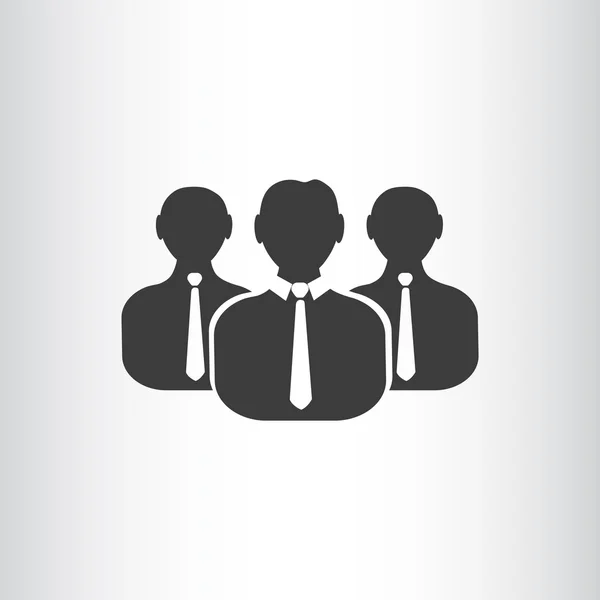 Groupe de personnes icône web simple — Image vectorielle