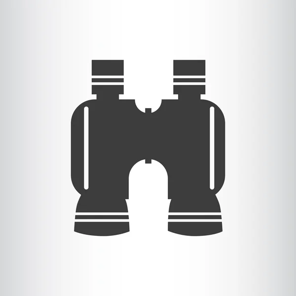 Icono web binocular — Vector de stock