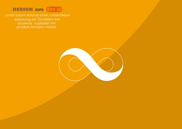 Infinity teken pictogram — Stockvector