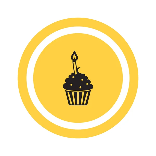 Cupcake, icono web — Archivo Imágenes Vectoriales