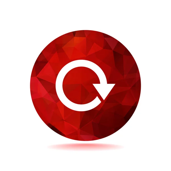 Circle with arrow web icon — Stock Vector