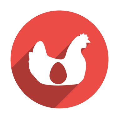 Tavuk yumurta içindeki siluet