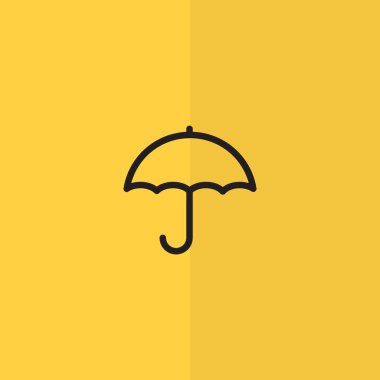 Basit anahat şemsiye web simgesi