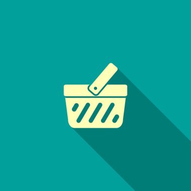 Alışveriş sepeti basit web simgesi
