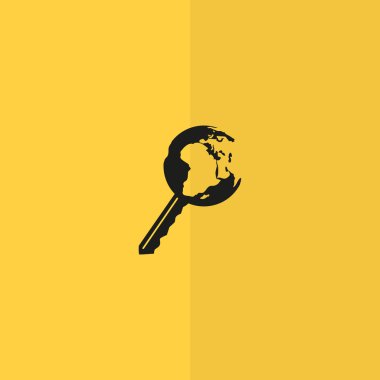 Dünya web simgesi anahtarı