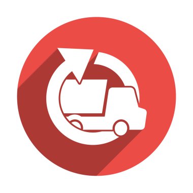 Yuvarlak ok ile basit kamyon