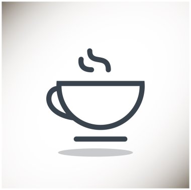 Fincan sıcak bir içecek web simgesi