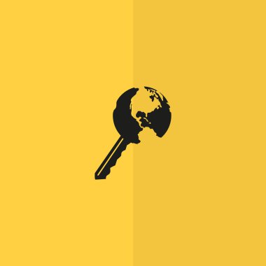 Dünya web simgesi anahtarı