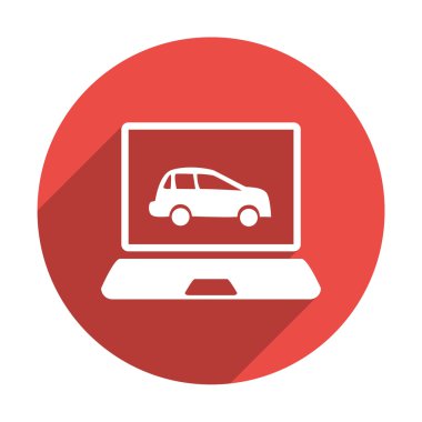 Dizüstü ekran simgesini araba ile