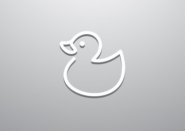 Oyuncak ördek yavrusu web simgesi