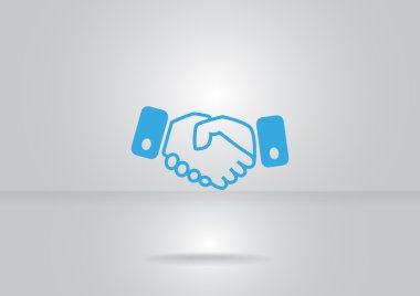 El sıkışma web simgesi, dostluk kavramı