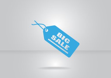 Etiket üzerinde büyük satış yazıt