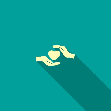 Eller basit simgesi kalp