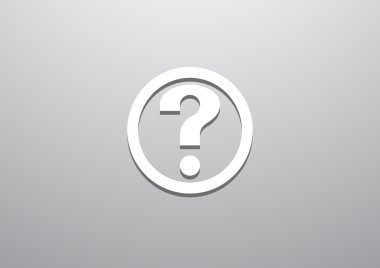 Soru işareti daire web simgesi