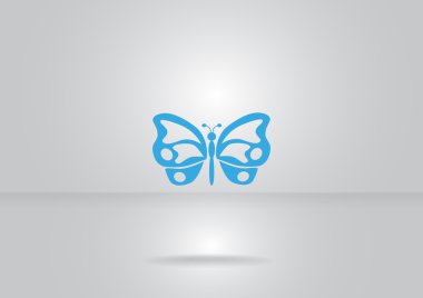 Basit kelebek web simgesi