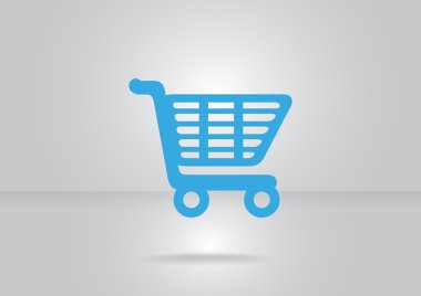 Alışveriş sepeti basit web simgesi