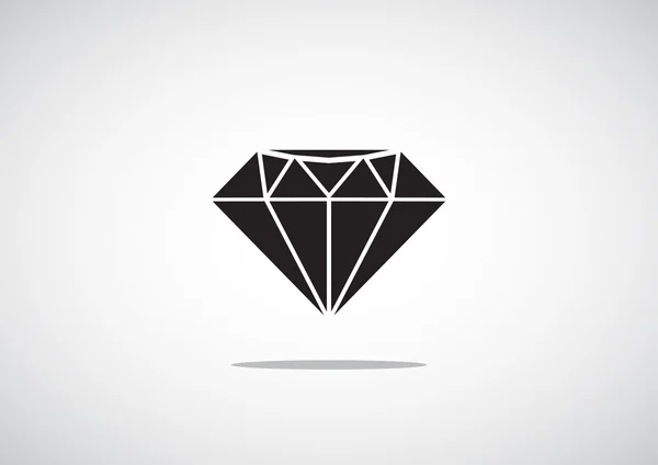 Diamant web pictogram, luxe concept — Stockvector