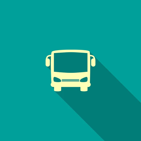버스 앞 웹 아이콘 — 스톡 벡터