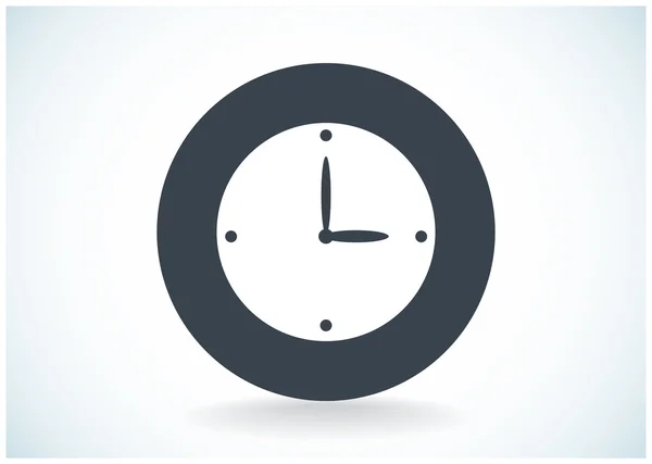 Icône web horloge simple — Image vectorielle