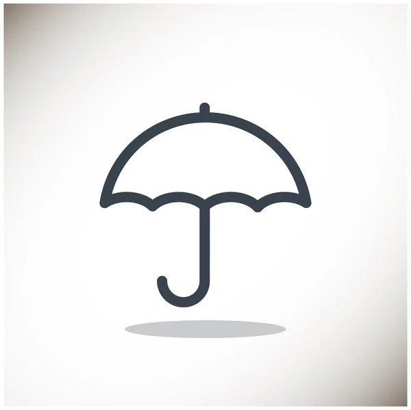 Simple outline umbrella web icon — Stock Vector