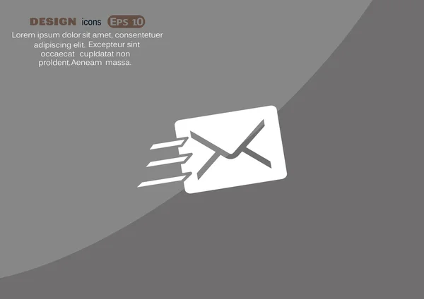 Illustration simple de l'enveloppe — Image vectorielle