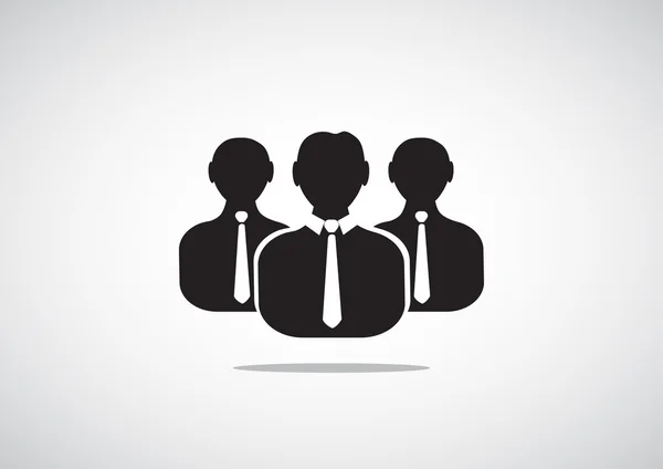 Groupe de personnes icône web simple — Image vectorielle