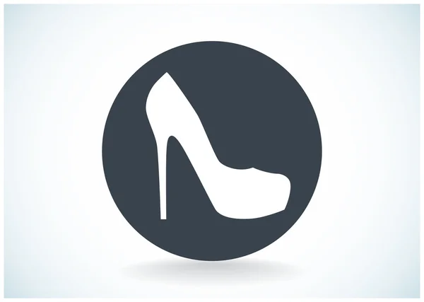 Icona web scarpa femminile — Vettoriale Stock