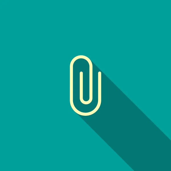 Simple paper clip web icon — Stock Vector