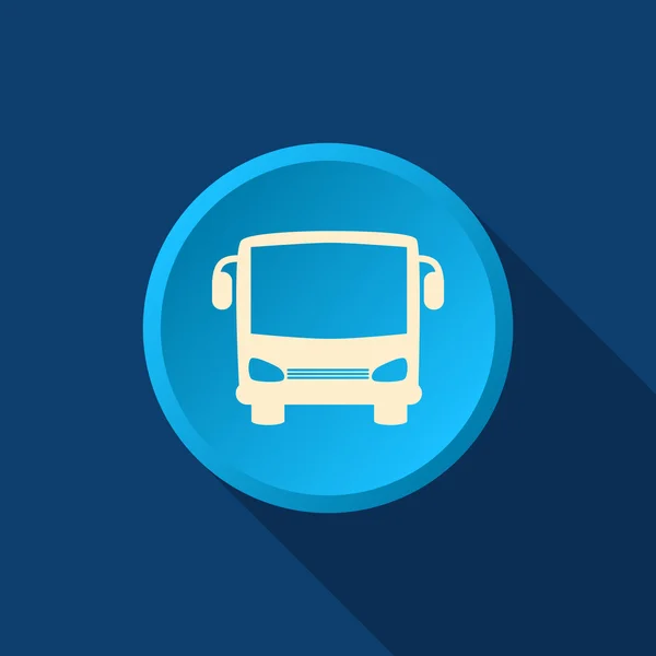 Bus icono web frontal — Vector de stock