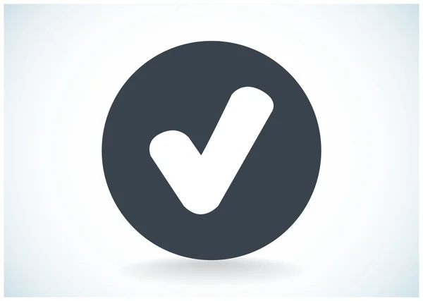 Chek mark with tick icon — Stock Vector