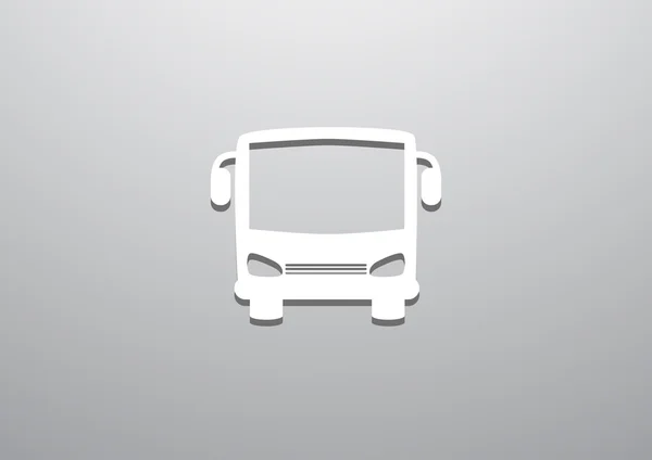 Bus front web pictogram — Stockvector