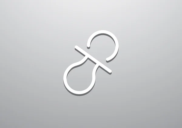 Simple icône de sucette — Image vectorielle