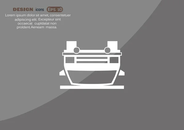 Accidente de coche icono web — Archivo Imágenes Vectoriales