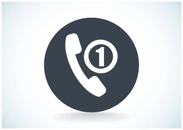 Telefoongesprek web pictogram — Stockvector