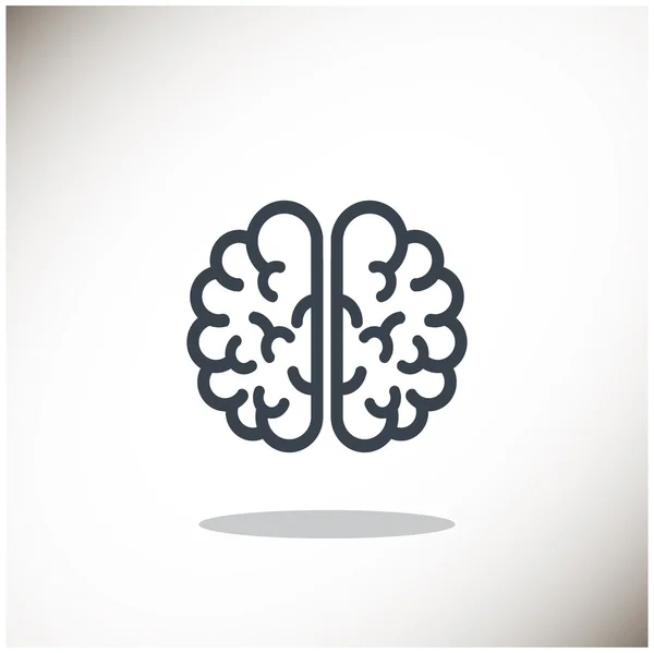 Human brain web icon — Stock Vector