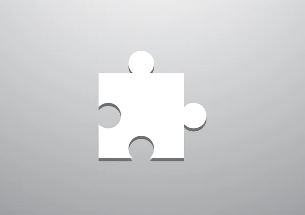 Elemento Puzzle semplice icona web — Vettoriale Stock