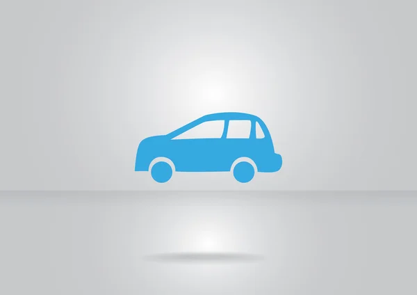 Icône web bleu Assurance auto — Image vectorielle