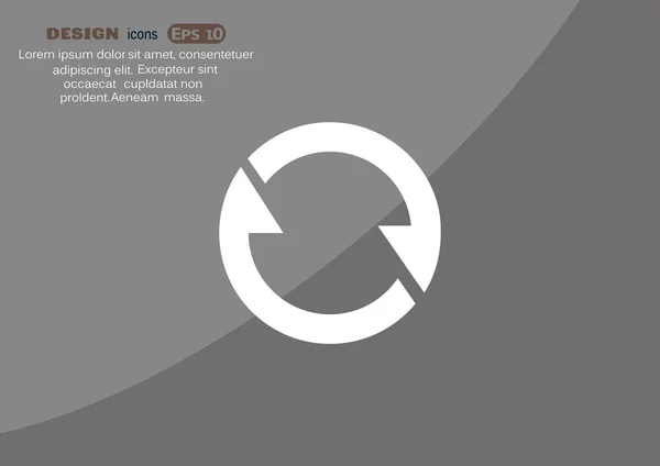 Κύκλος με βέλη εικονίδιο web — Διανυσματικό Αρχείο