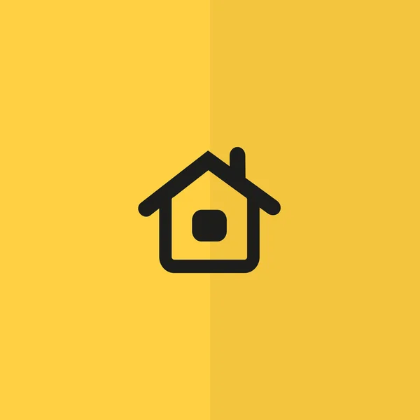 Thuis eenvoudig web pictogram — Stockvector
